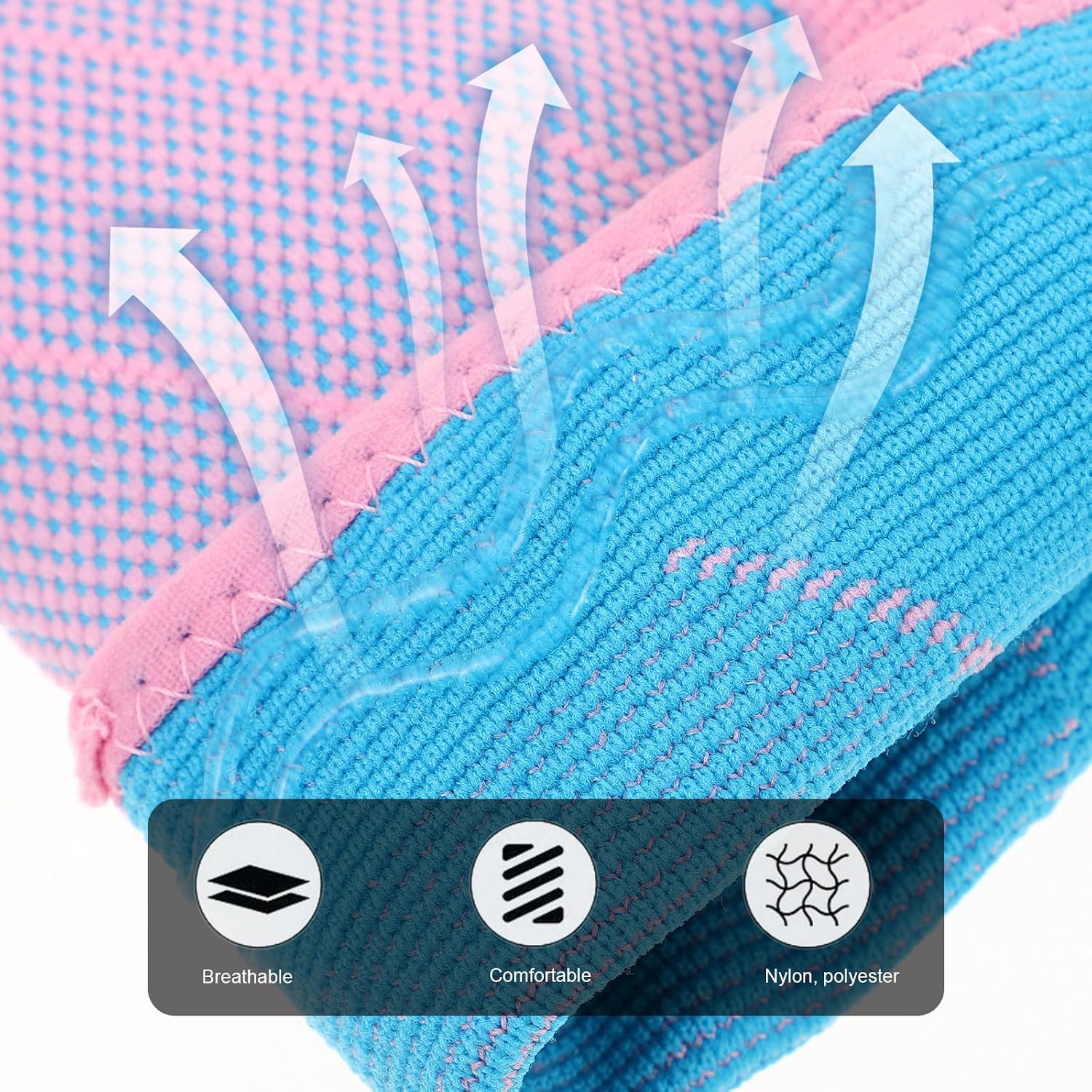 OSALADI 2pcs Pink Calf Compression Sleeves Size M (weight 80-120 Lbs) Leg Support for Running Basketball Cycling with Breathable Fabric and Shin Relief