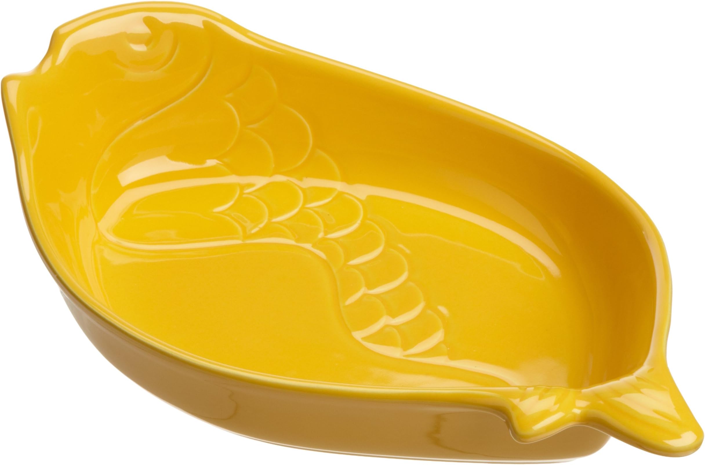 Esprit de Cuisine by Appolia Fish Shape 3.5 Quart Baker, Pineapple