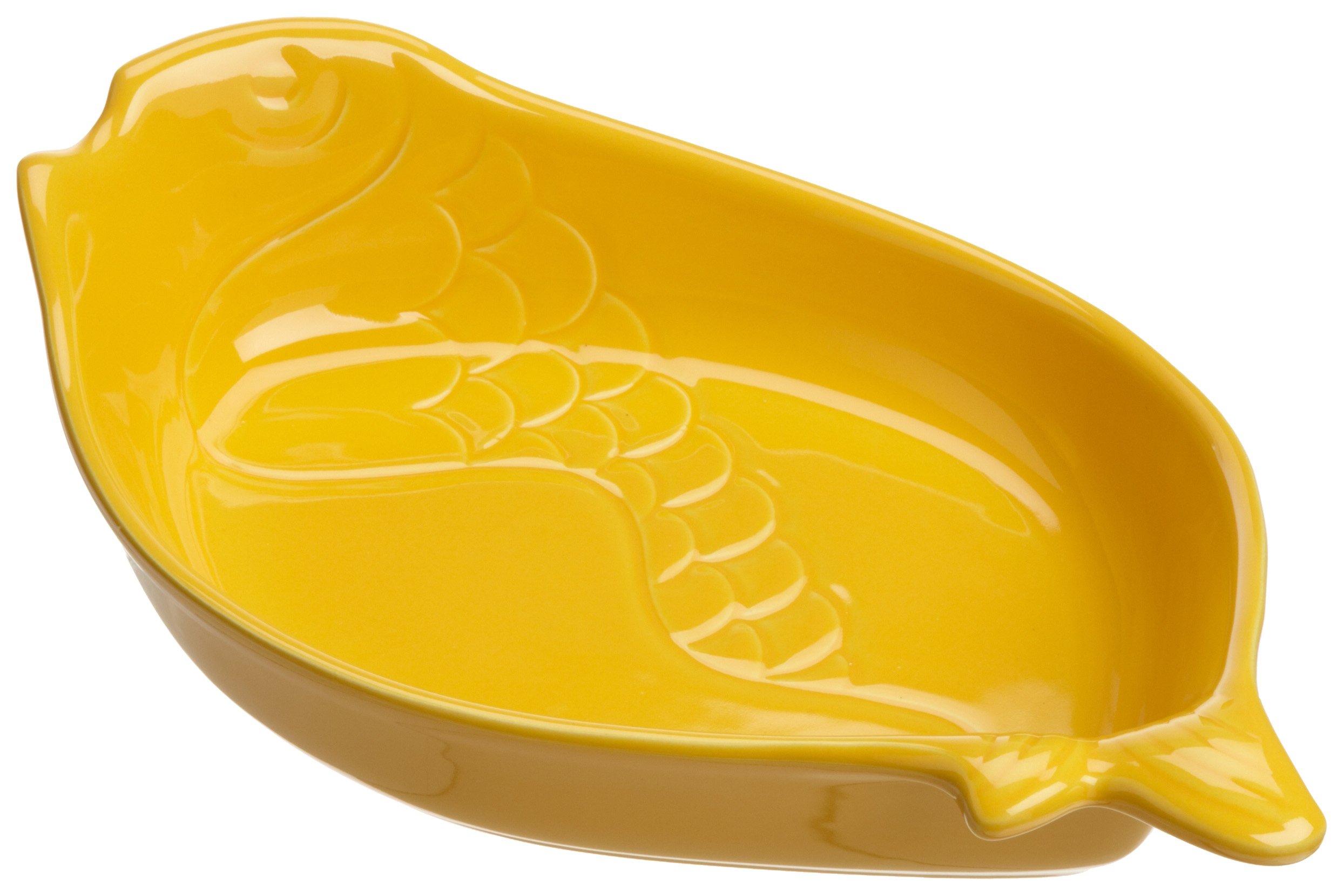 Esprit de Cuisine by Appolia Fish Shape 3.5 Quart Baker, Pineapple
