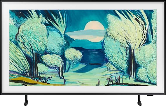 Samsung The Frame LS03F 4K QLED 50 Inch (127 cm) UHD TV Modern Frame Design NQ4 AI Gen2 Processor Art Mode Artful Picture Quality One Connect Box Vision Smart TV 50LS03FA (2025)