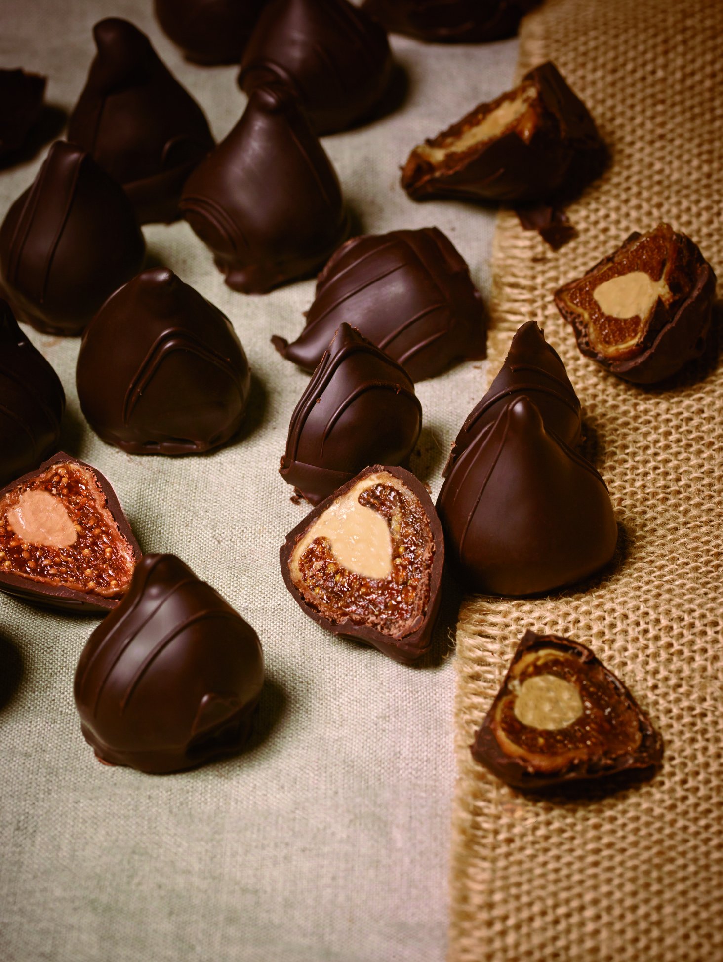 Bombones de higo con chocolate premium 16uds | Ecológicos | Veganos | Sin Gluten