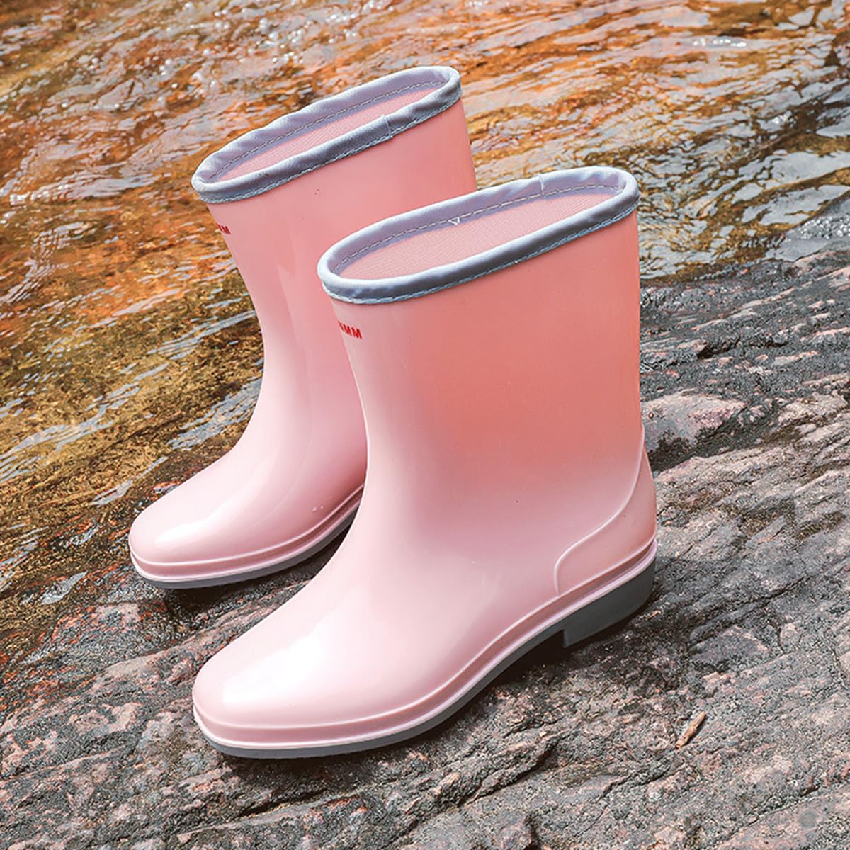 Botas de Lluvia Mujer Impermeable Botas de Agua Antideslizantes Zapatos de Jardinería