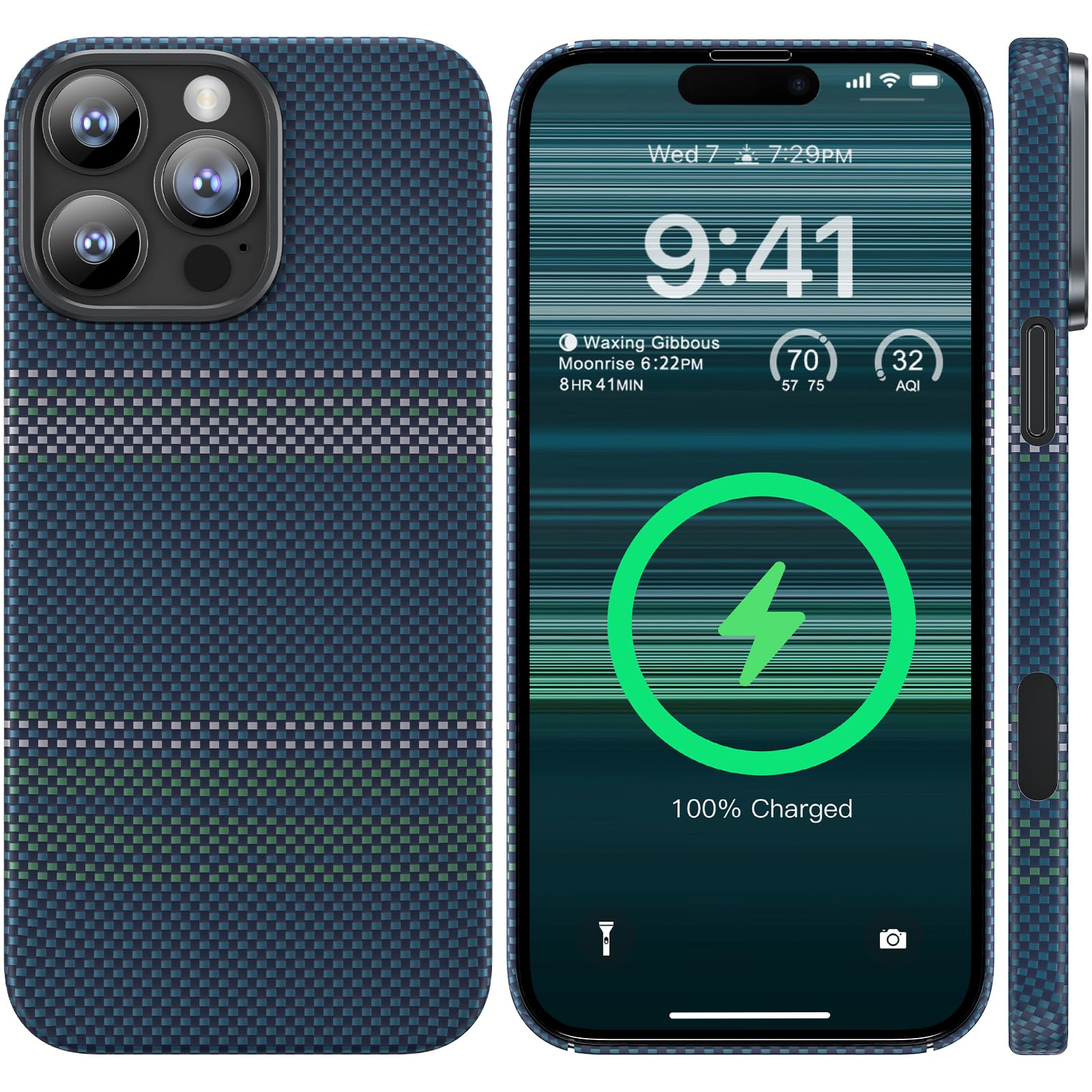 memumi Aramid Fiber Magnetic Case for iPhone 16 Pro Max