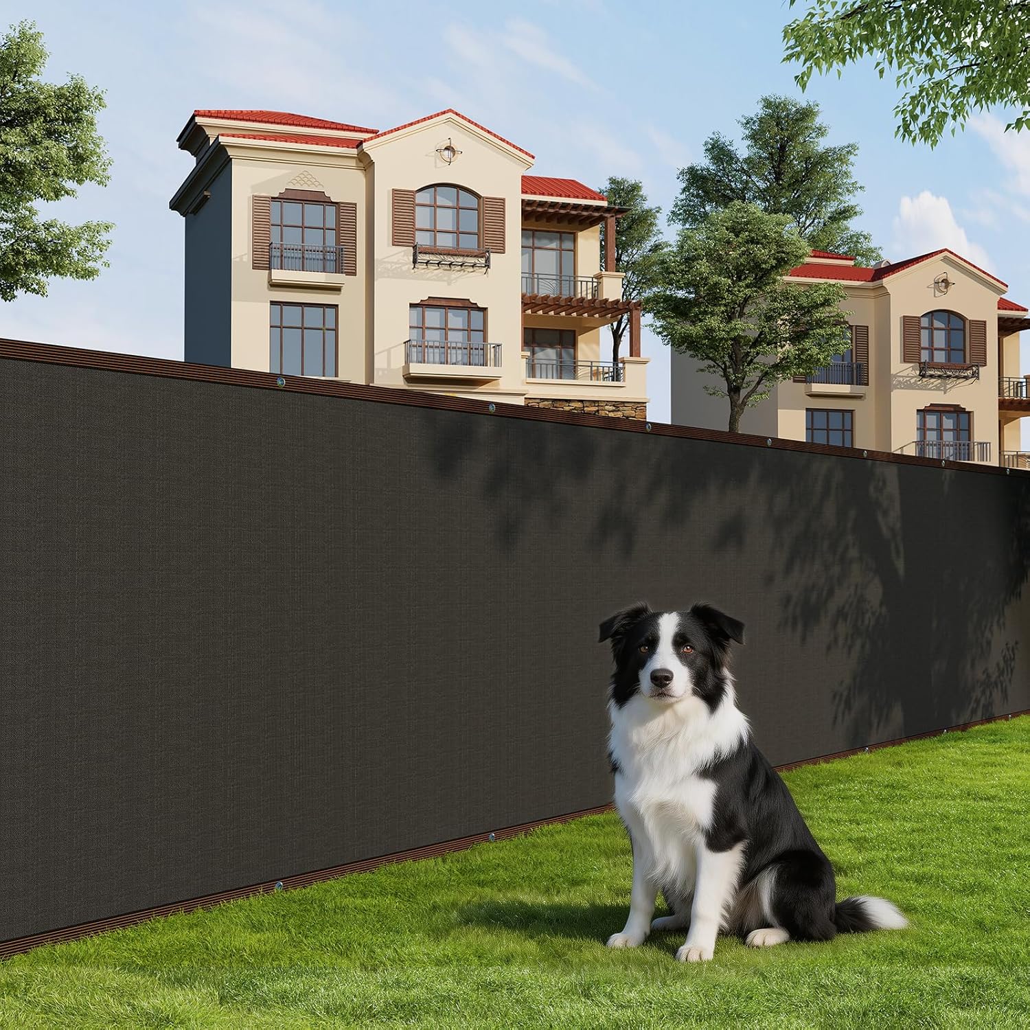 HDPE 180 GSM Garden Privacy Net - 5x50 ft Privacy Screen, Garden Privacy Net Shade Cloth, Cover Garden Fence Netting, Privacy Mesh for Garden