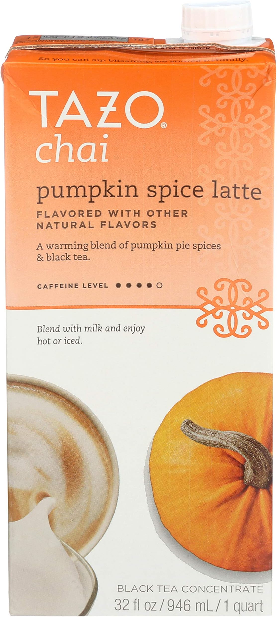 TAZO BLACK TEA CHAI LATTE CLASSIC 32 OZ Grocery