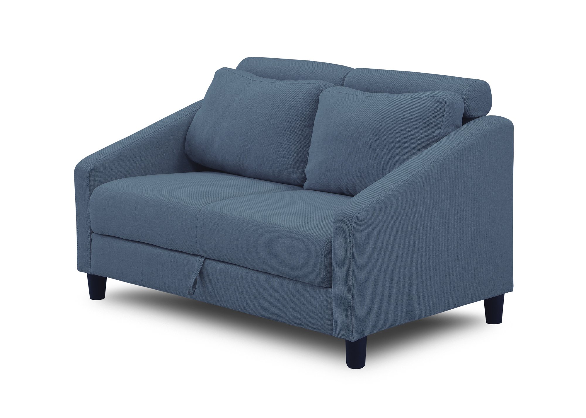 関家具　2人掛けソファ　ネイビー Amazon｜大川家具 関家具 ソファ 2人掛け 130cm幅 座面下収納庫付き