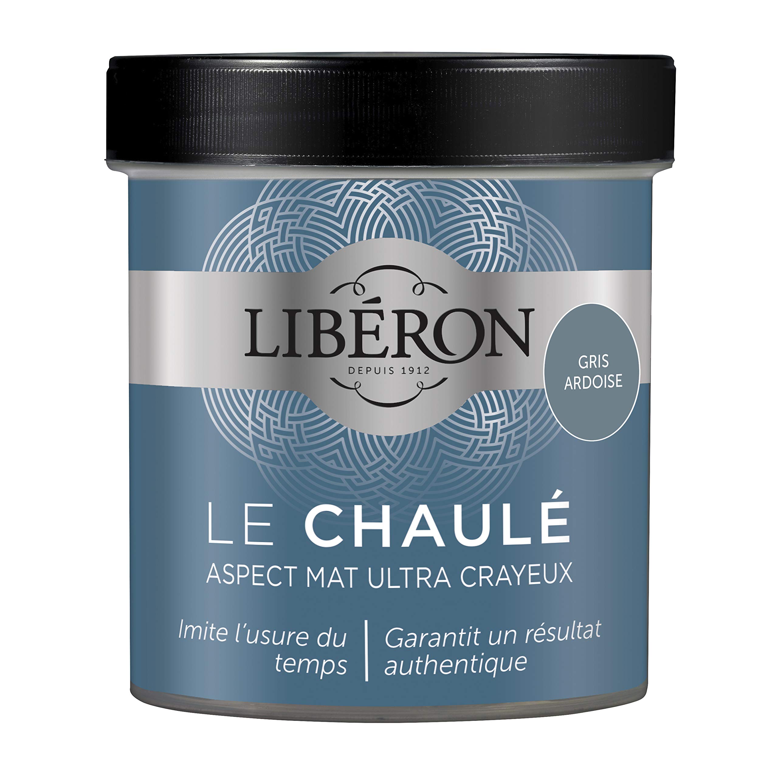 Peinture Le chaulé Libéron gris ardoise pour masquer les défauts