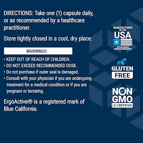 Miniatura 7 de Life Extension Mega L-ergotioneína, aminoácido de envejecimiento saludable, antioxidante, potente dosis de 25 mg, L-ergotioneína, sin gluten, sin