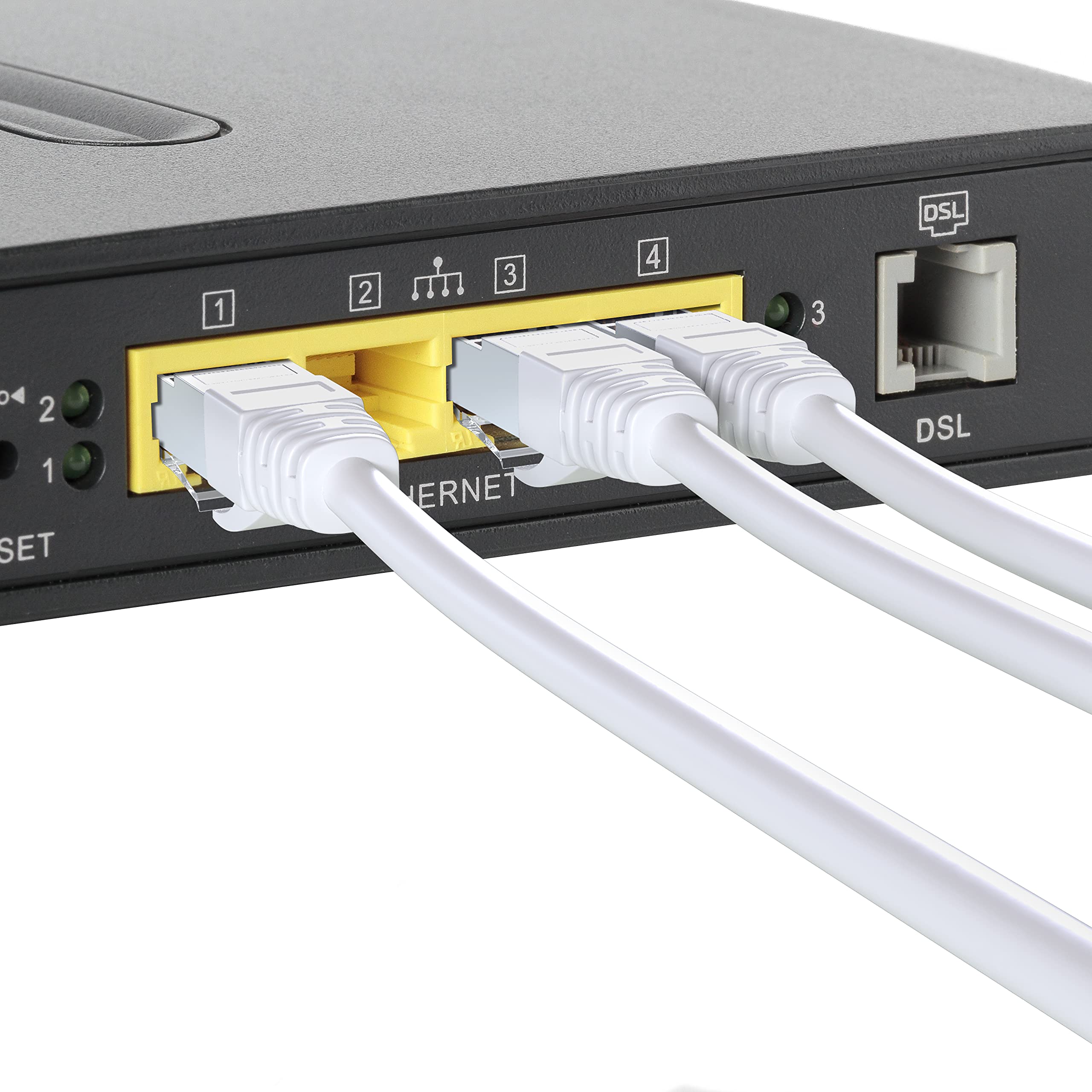 Mr. Tronic Cavo Ethernet Cat 7 da 20m, Cavo di Rete LAN Cat 7 ad Alta velocità con Connettori RJ45 per Una Connessione Internet Veloce - Cavo Patch | SFTP Cat7 (20 Metri, Bianco)