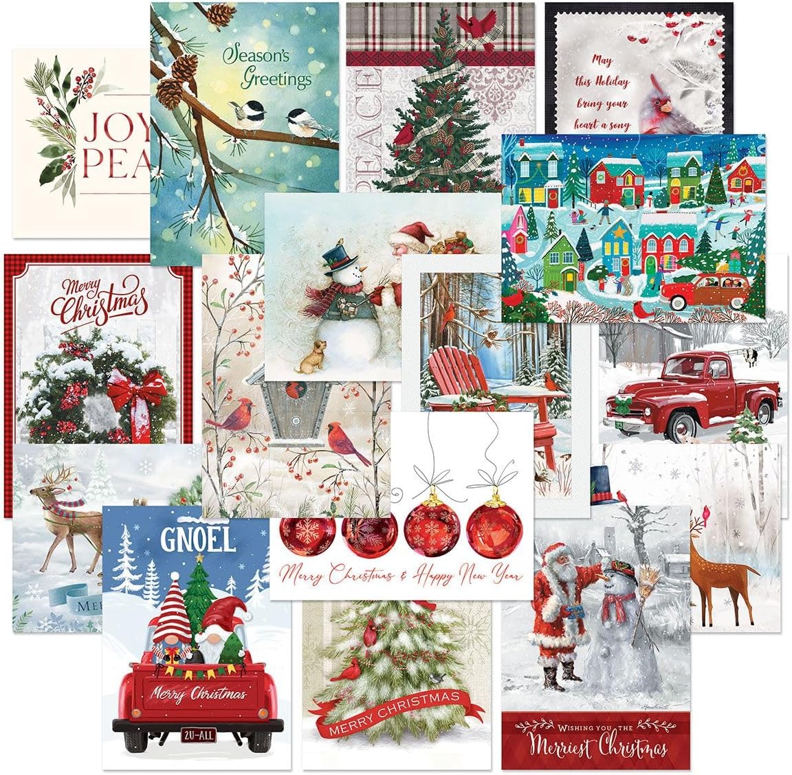 Current Season's Greetings Christmas Cards Value Pack, 64-count