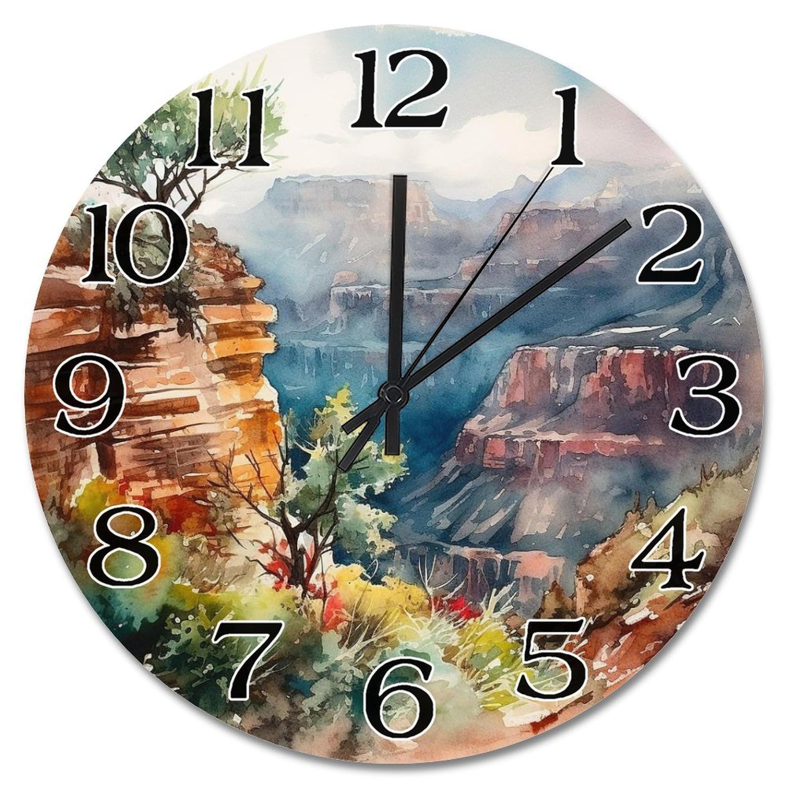 Horloge murale de ferme Grand Park de 25,4 cm pour salon