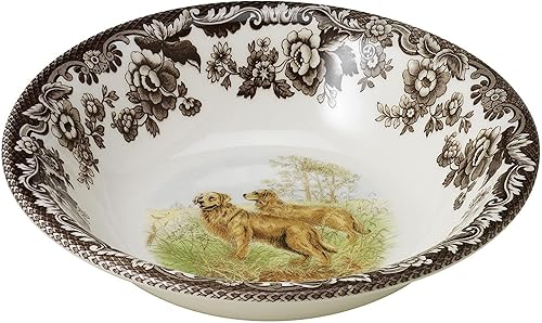 SpodeWoodland Perros de Caza dorado Retriever tazón para cereales