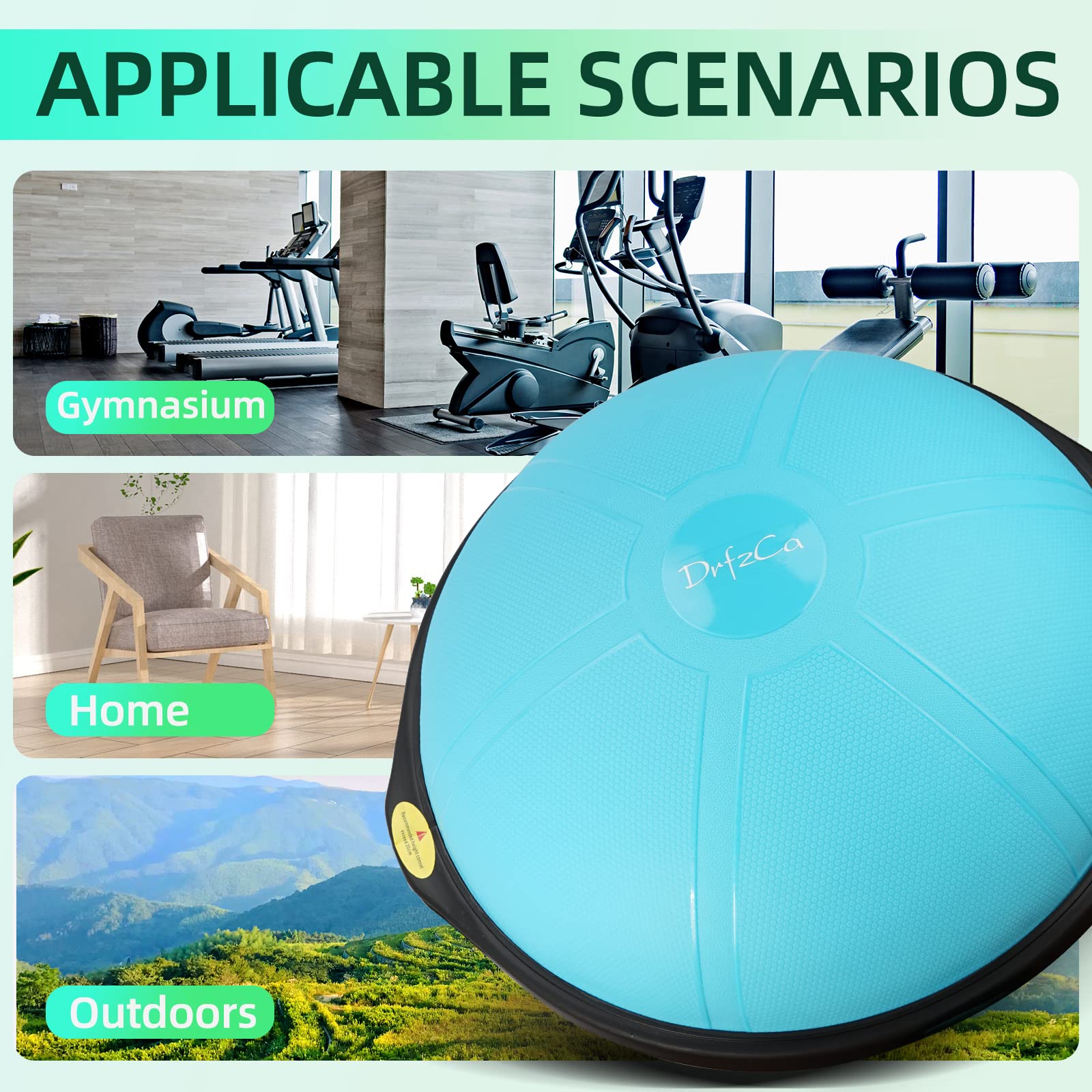 バランスボール Amazon | DrfzCa 25インチ バランスボール 1500ポンド