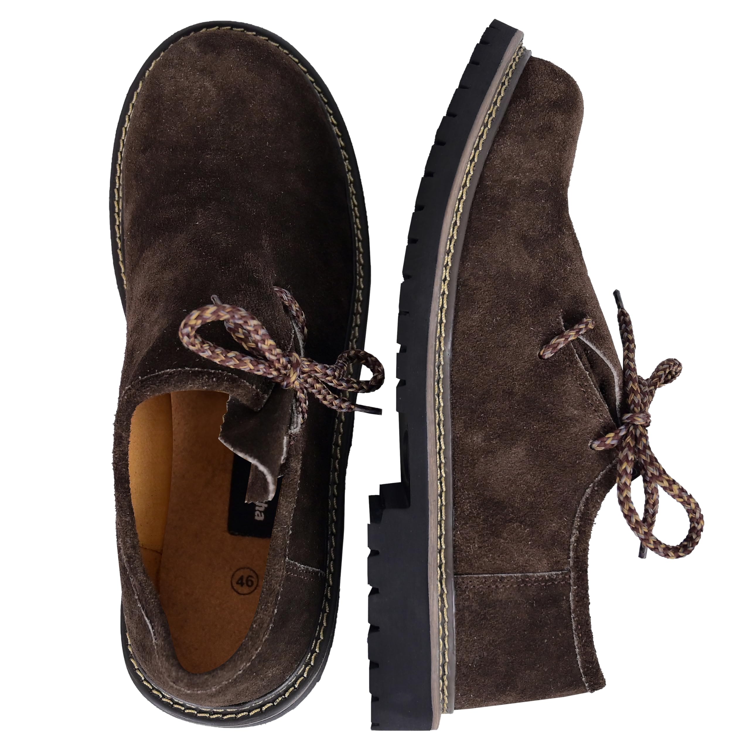 Premium Trachten Herrenschuhe - hochwertiger Trachtenschuh für Männer - Lederschuhe für Oktoberfes