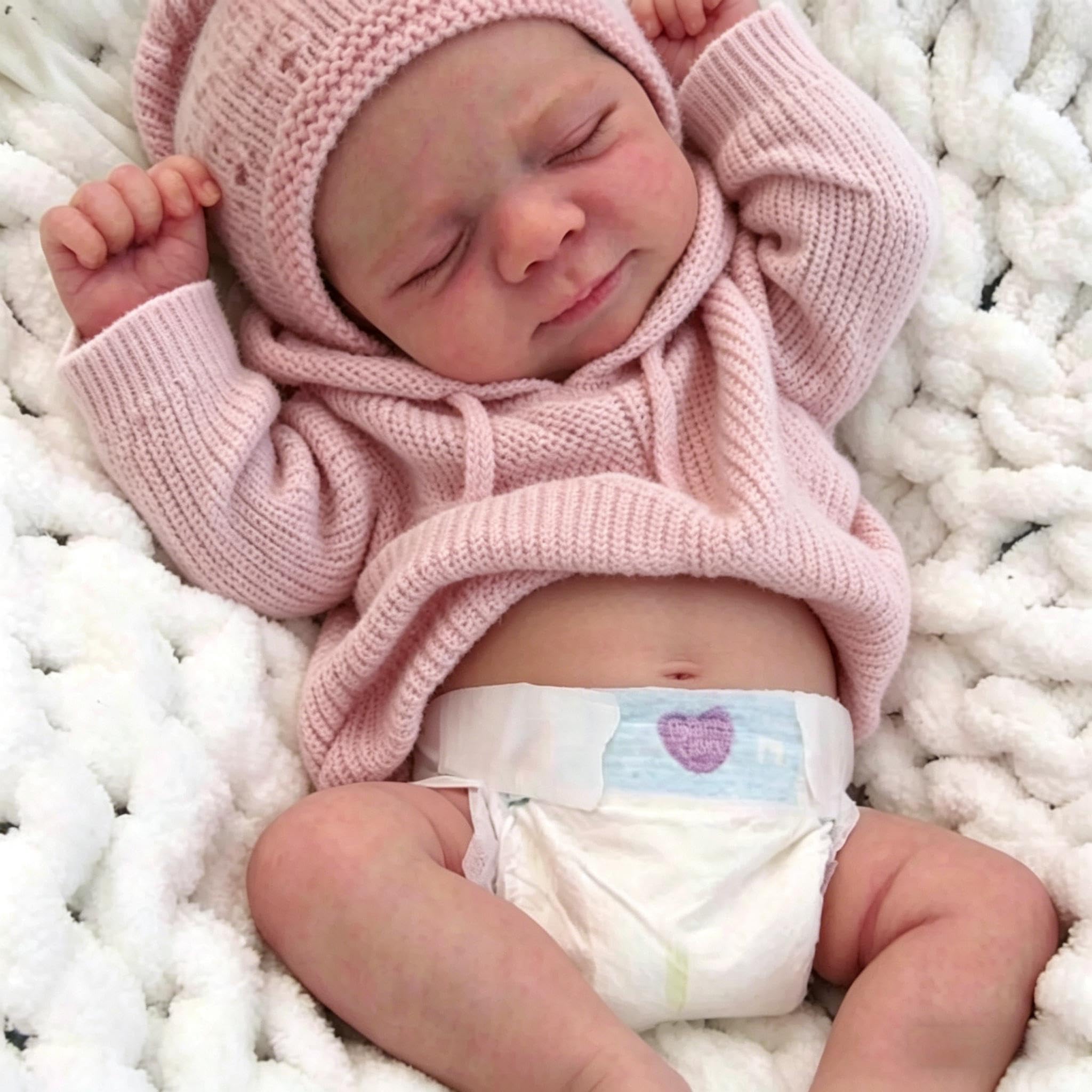 Anano Full Vinyl Baby Doll Girl-18 In Realistic Reborn Baby Dolls Vinyl Full Body Washable, Real Life Babys Reborn Dolls, Floppy Lifelike Babys Doll With Accessories