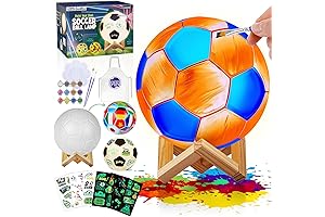 Paint Your Own Soccer Ball Lamp Kit | Soccer Gifts for Kids