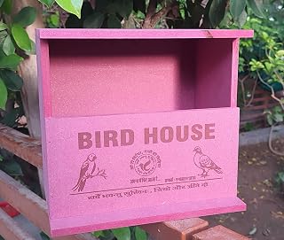 Pink Bird House for Doves and Pigeons with Ventilation, Waterproof Price In India