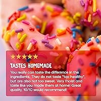 Vista 9 de Donutful Mini Donas Bañadas con Chispas Rosas Horneadas No Fritas, Menos Azúcar, Nada Artificial, Sin OGM, Paquetes de Aperitivos Envueltos