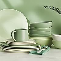 Vista 74 de Stone lain Delilah - Juego de platos llanos de 6 piezas, porcelana, naranja pastel