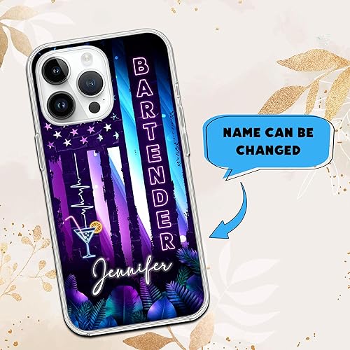 Miniatura 8 de Funda para teléfono con monograma con nombre inicial personalizado, escritura a mano, compatible con iPhone 15 14 13 12 11 X XS XR 8 7 Mini Pro Max