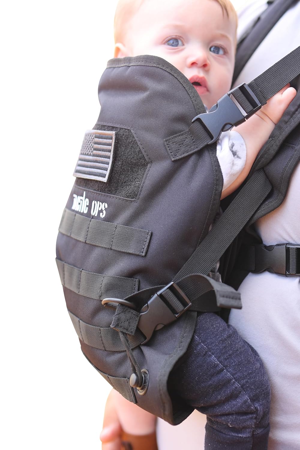 Military Baby Toddler Carrier Handsfree Sling Holder (Black)