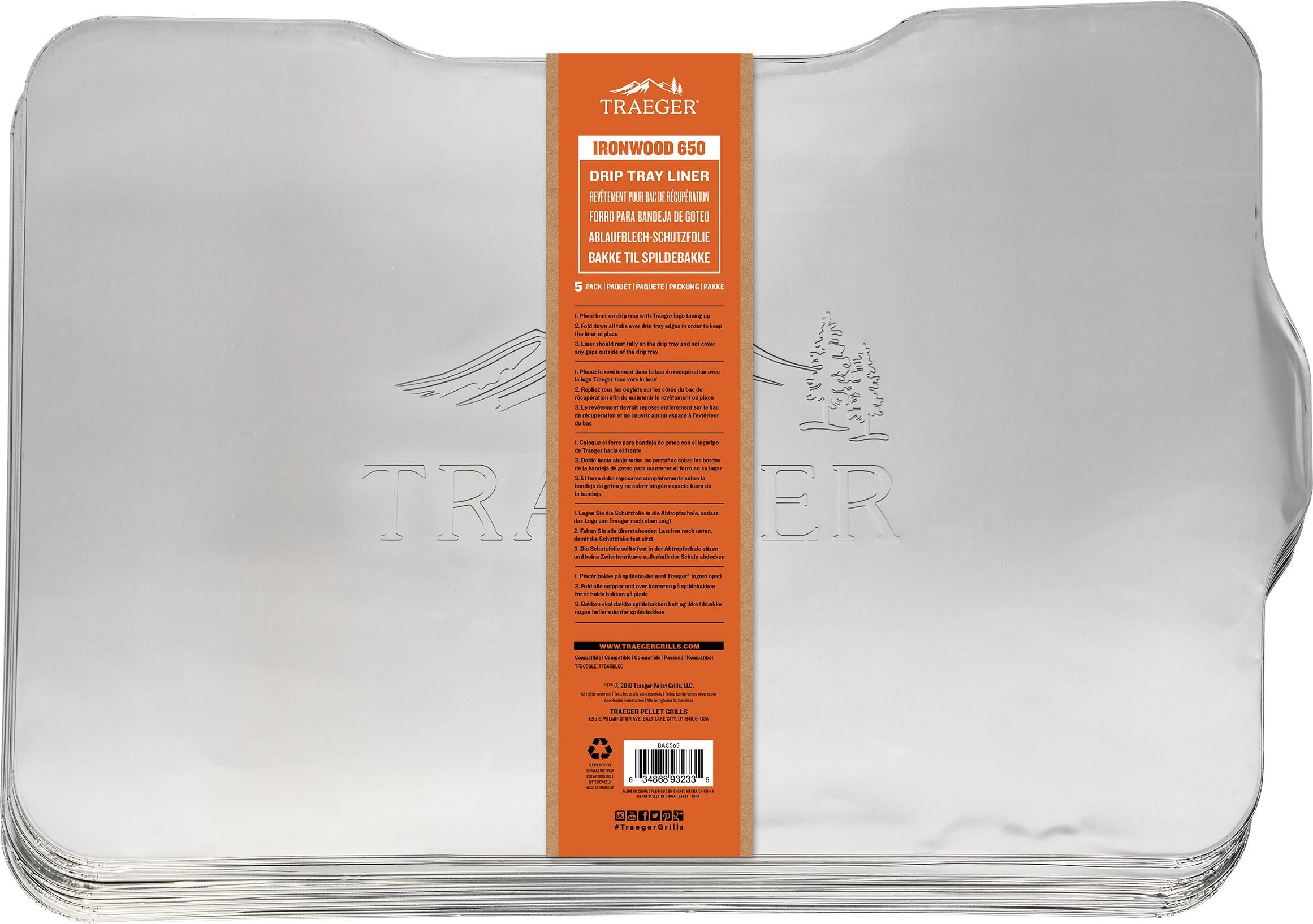Träger BAC565 ABLAUFBLECH-Film de Protection FÜR Ironwood 650-5 Pack