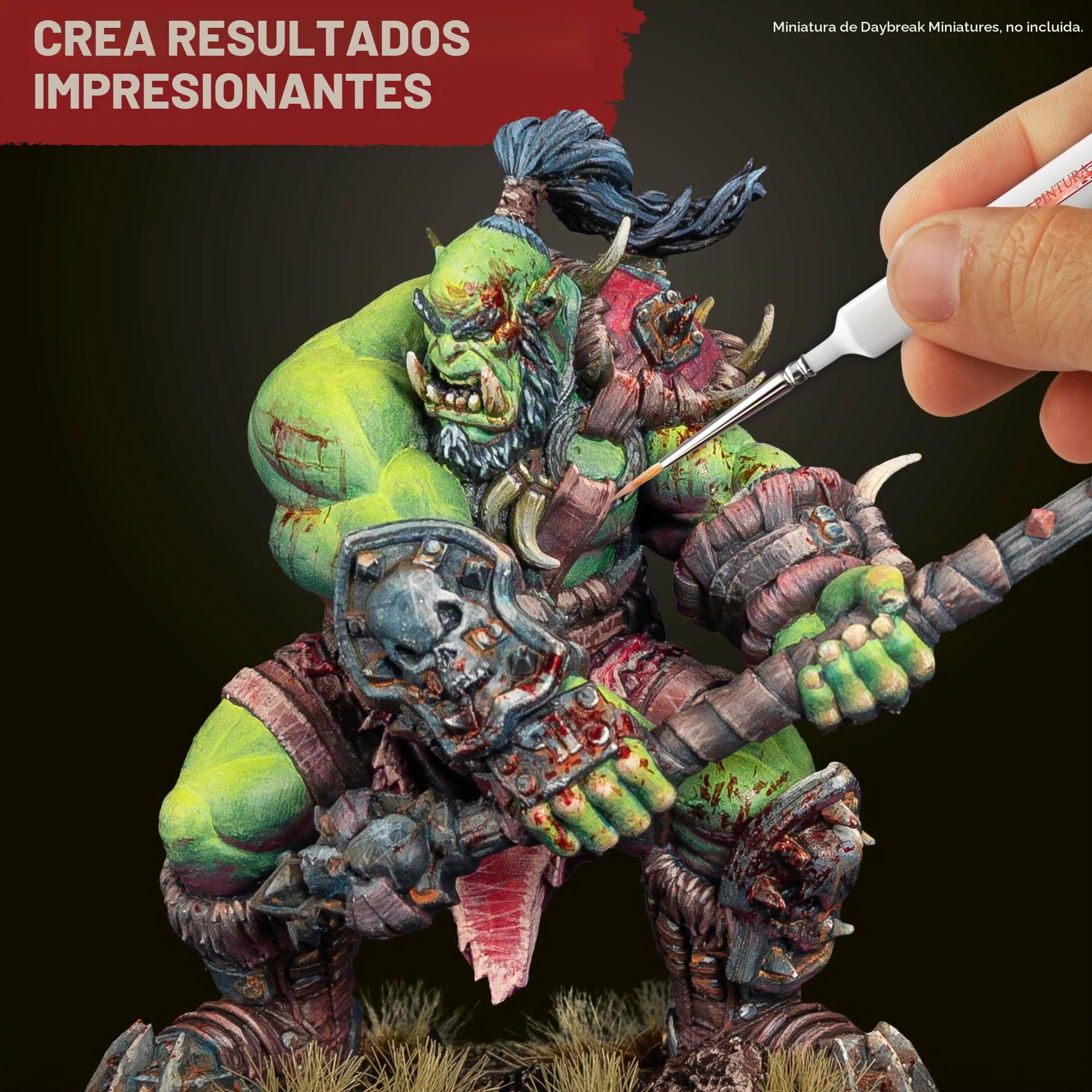 The Army Painter, Most Wanted Brush Set, 3 pinceles hechos a mano | Pincel pequeño para cepillado en seco, capas y detalles finos, pinceles de calidad hechos a mano en Europa