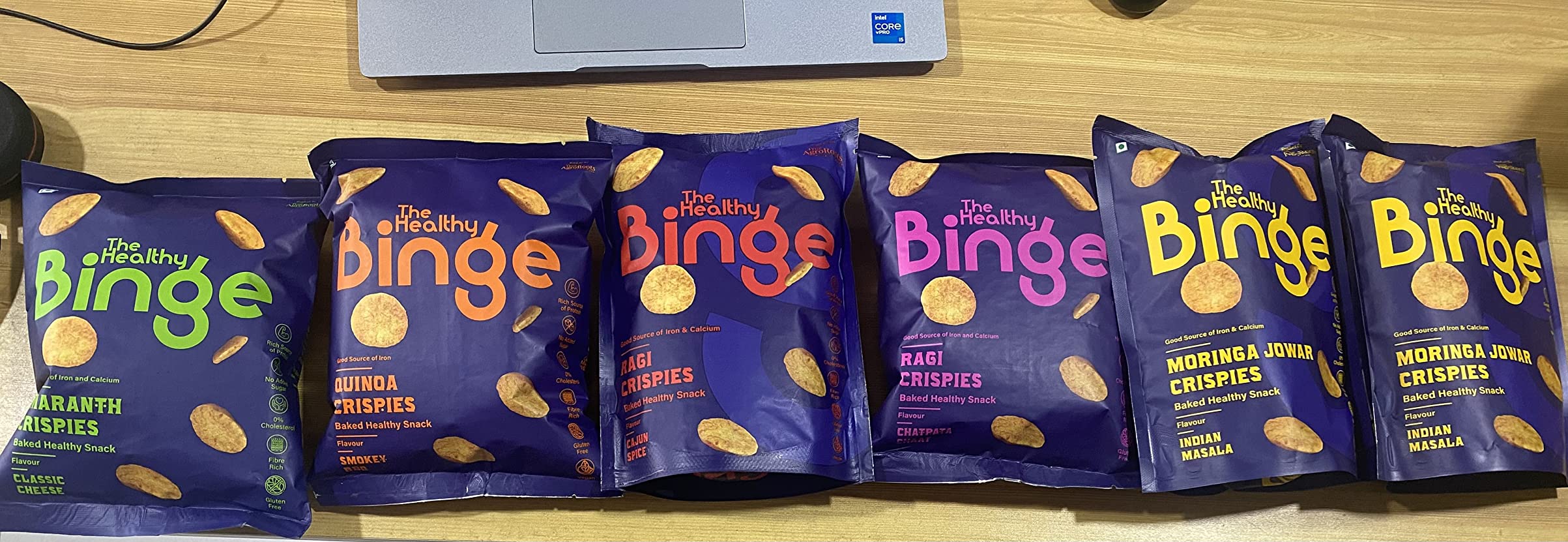 The Healthy Binge | Assorted pack of millet chips | No maida, palm oil ...