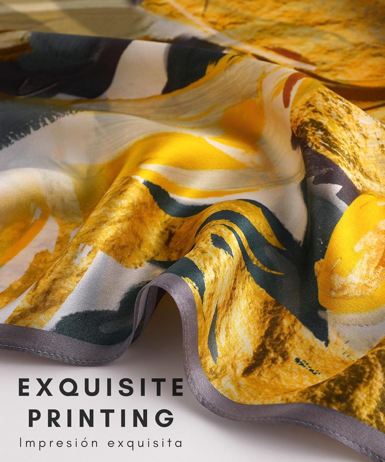 PoeticEHome 100% Mulberry Silk Long Scarf Wrap - Women's Large Oblong Sunscreen Shawl with Gift Packaging - Image 5