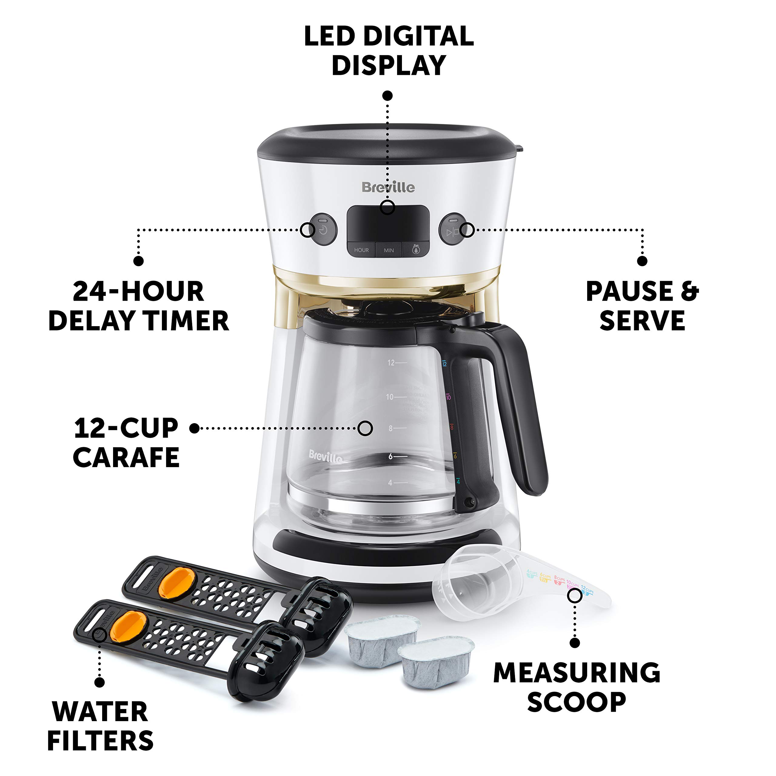 Breville Mostra Easy Measure Filter Coffee Machine 12 Cup