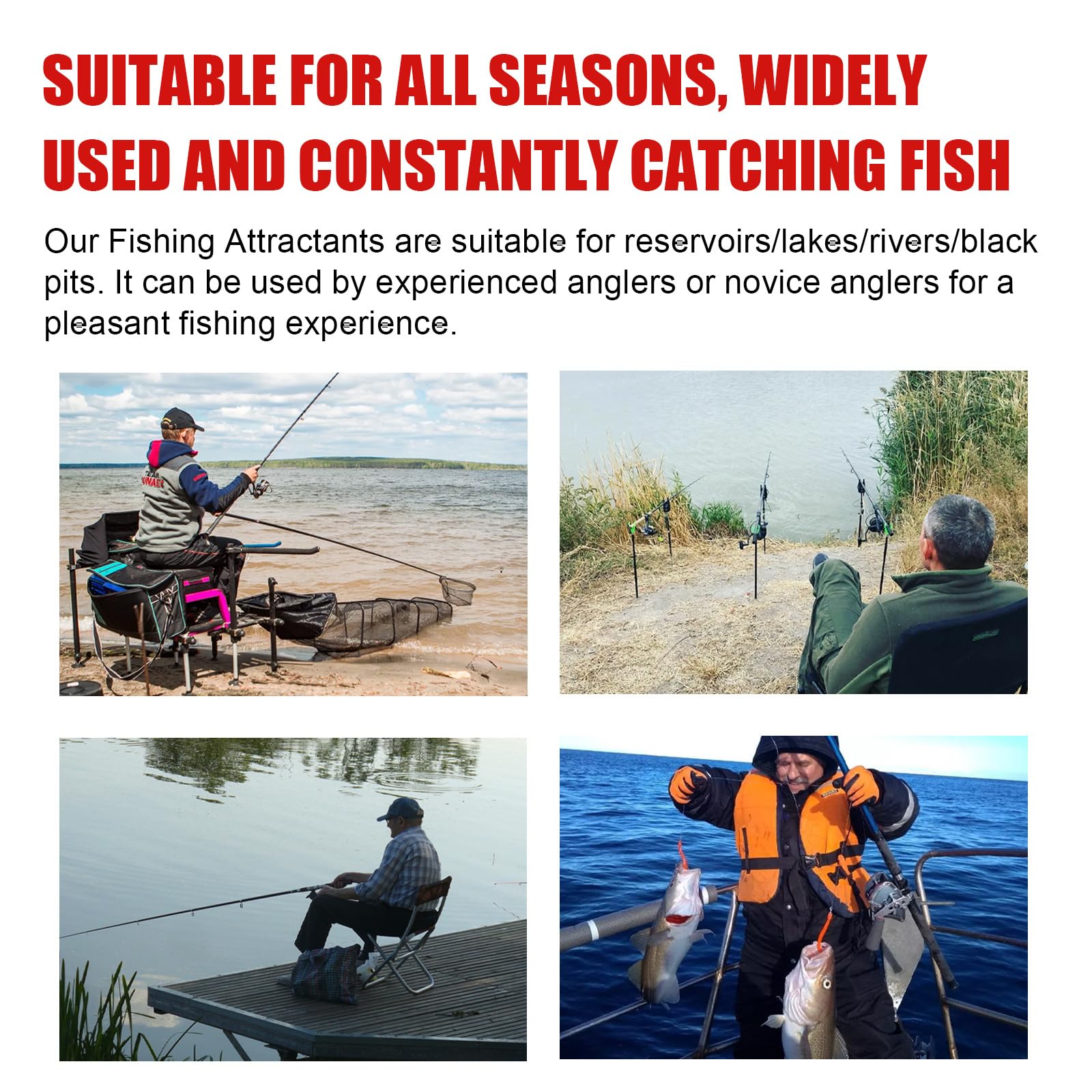 Attrattanti di Pesci per Esche Naturali per Esche, Natural Bait Scent Fish Attractants for Baits, Profumo di Pesce Attrattivo, Liquido Additivo per Esche da Pesca, per Tutte Le Specie (2 Pezzi)