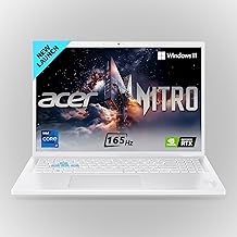 Acer Nitro Lite 16,Intel Core i7 13620H Processor,NVIDIA GeForce RTX 3050-6 GB GDDR6, 16GB/ 512 GB, 16.0"/40.64 cm, 165 Hz, Win 11 Home, White, 1.95 kg, NL16-71G, Backlit KB,Gaming Laptop