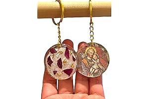 St. Joseph Resin Keyring for Faith and Protection