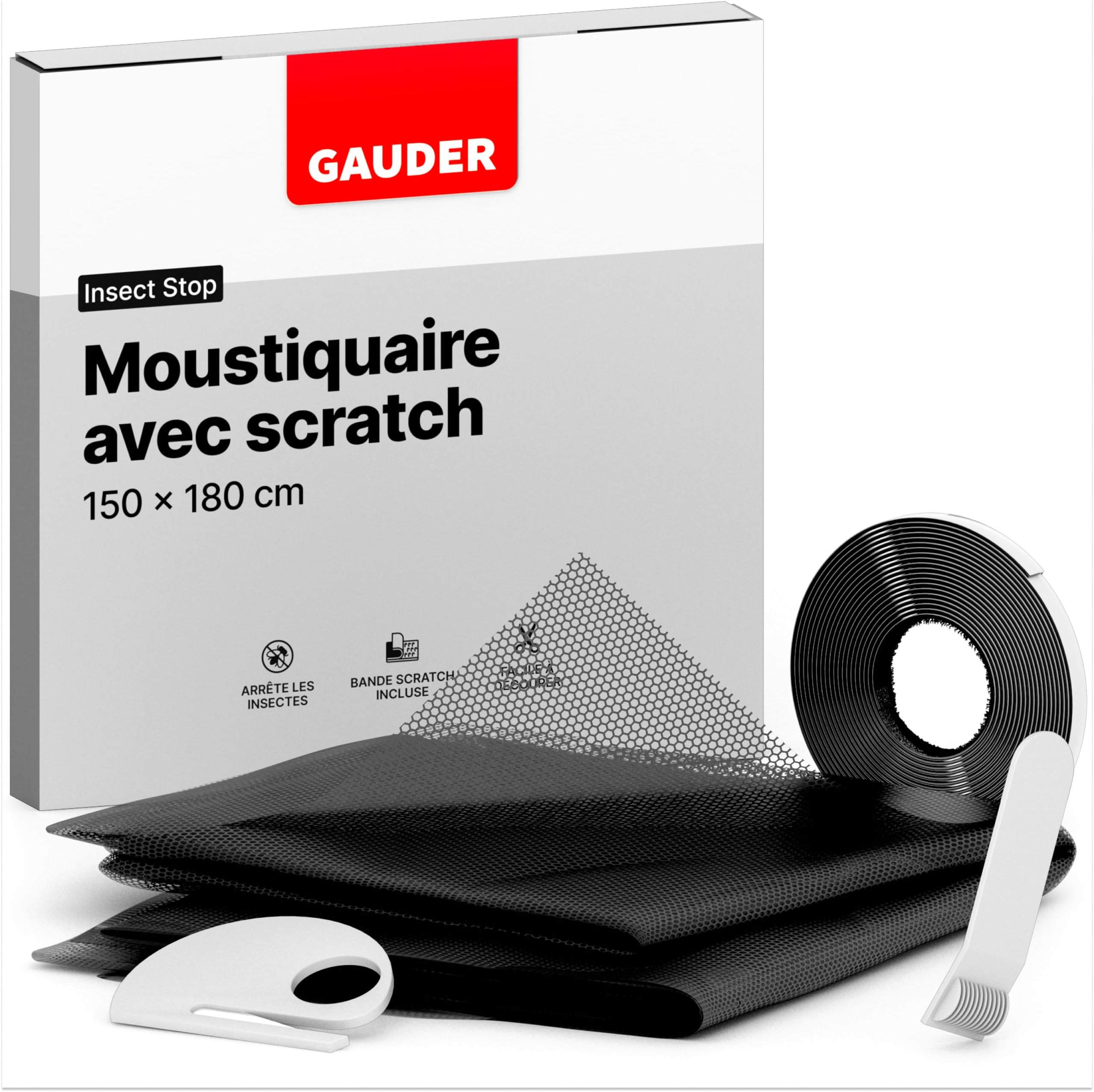 Moustiquaires Pour Fenêtre 85 X 85 Cm Sans Perçage Facile à Installer