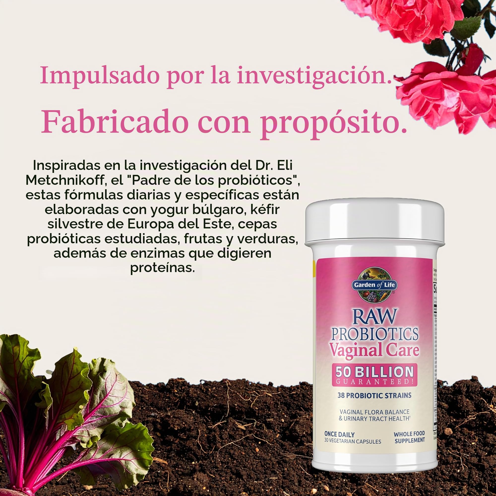 Garden of Life Los Probióticos Cuidado Prima Dentro De La Vagina (No Perecedero) - 30 Vcaps 80 g