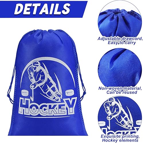 Miniatura 2 de 36 Pcs Hockey Gift Bags Drawstring Bags Hockey Party Favors for Hockey Themed Sport Party Celebration Activities