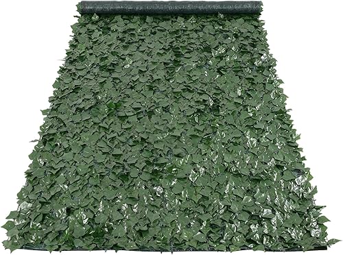 Miniatura 8 de VEVOR Rejilla de privacidad para valla de hiedra artificial, 59 x 158 pulgadas, pantalla para valla de privacidad con respaldo de tela de malla y