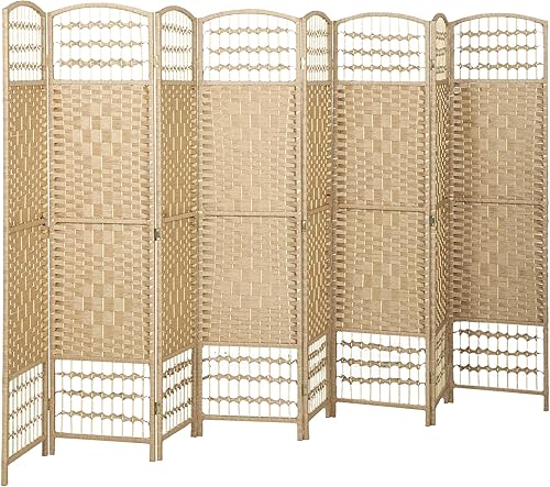 Miniatura 14 de HOMCOM Divisor de habitación de 6 paneles, pantalla de privacidad plegable, separador de habitación de 5.6 pies, divisor de pared de división