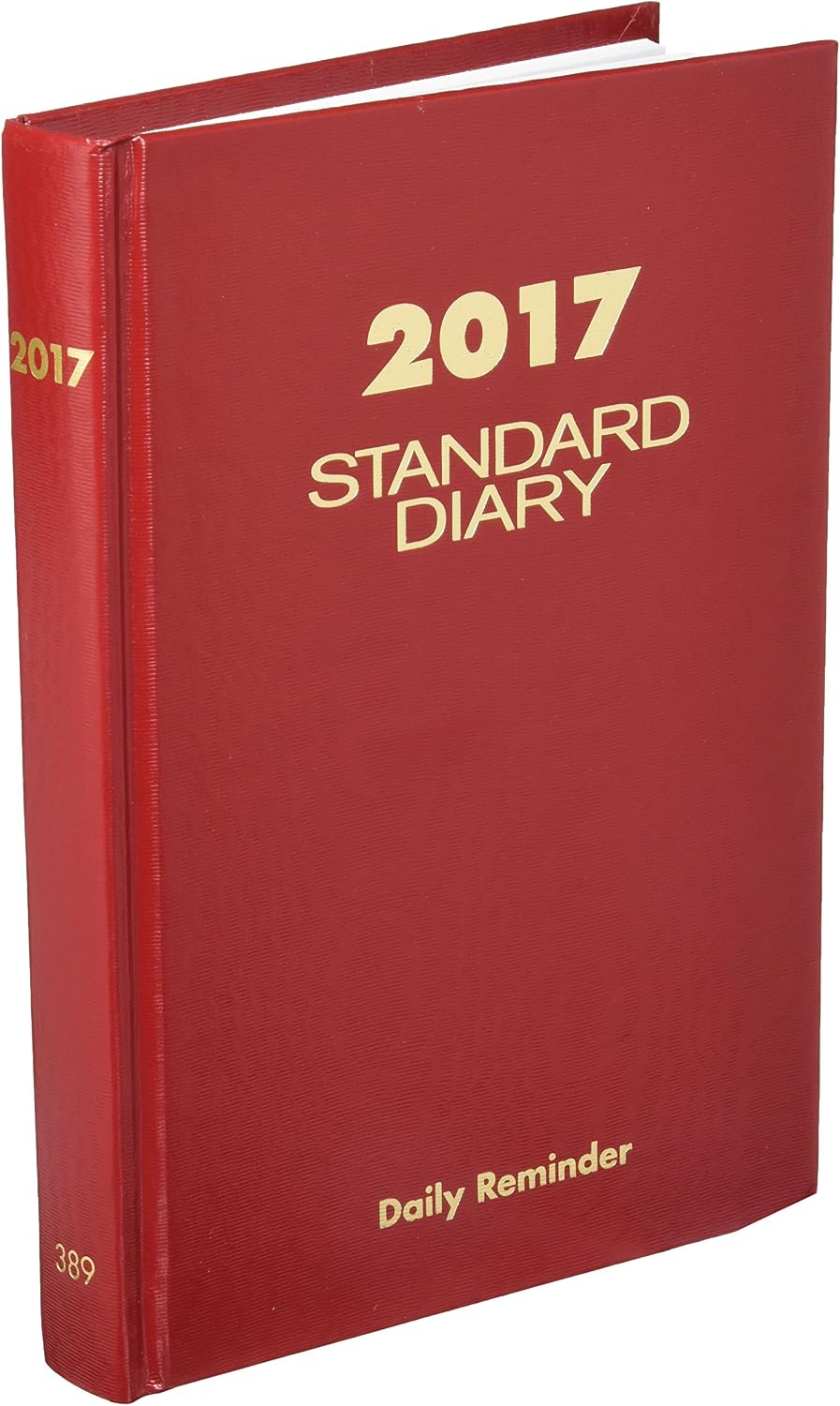 AT-A-GLANCE 2017 Standard Diary Daily Diary, 5 3/4 x 8 1/4 Inches, Red ( SD38913-17)