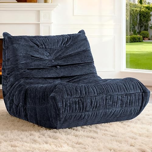 Miniatura 59 de HABUTWAY Puf Otomano, Reposapiés, Silla junto a la Chimenea, Sofá Puf Perezoso de Espuma Viscoelástica para Sala de Estar, Dormitorio, Dormitorio