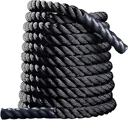 Corda Naval 10m X 10 Kg, Treinamento de Força, Pegada Emborrachada, Uso Profissional