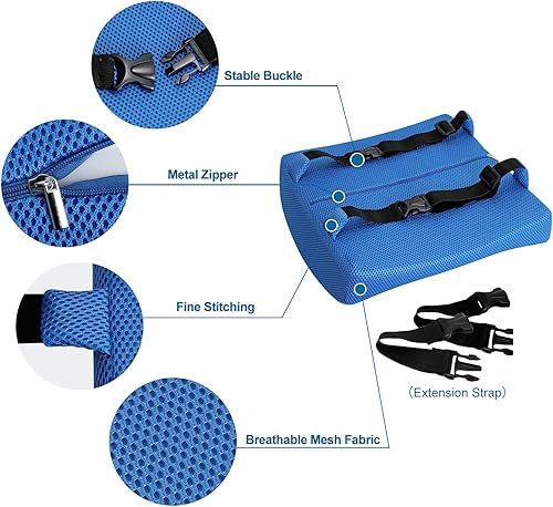 Miniatura 9 de Cojín lumbar de espuma viscoelástica LoveHome con funda de malla 3D con diseño de firmeza equilibrada para reducir el dolor de espalda ideal para