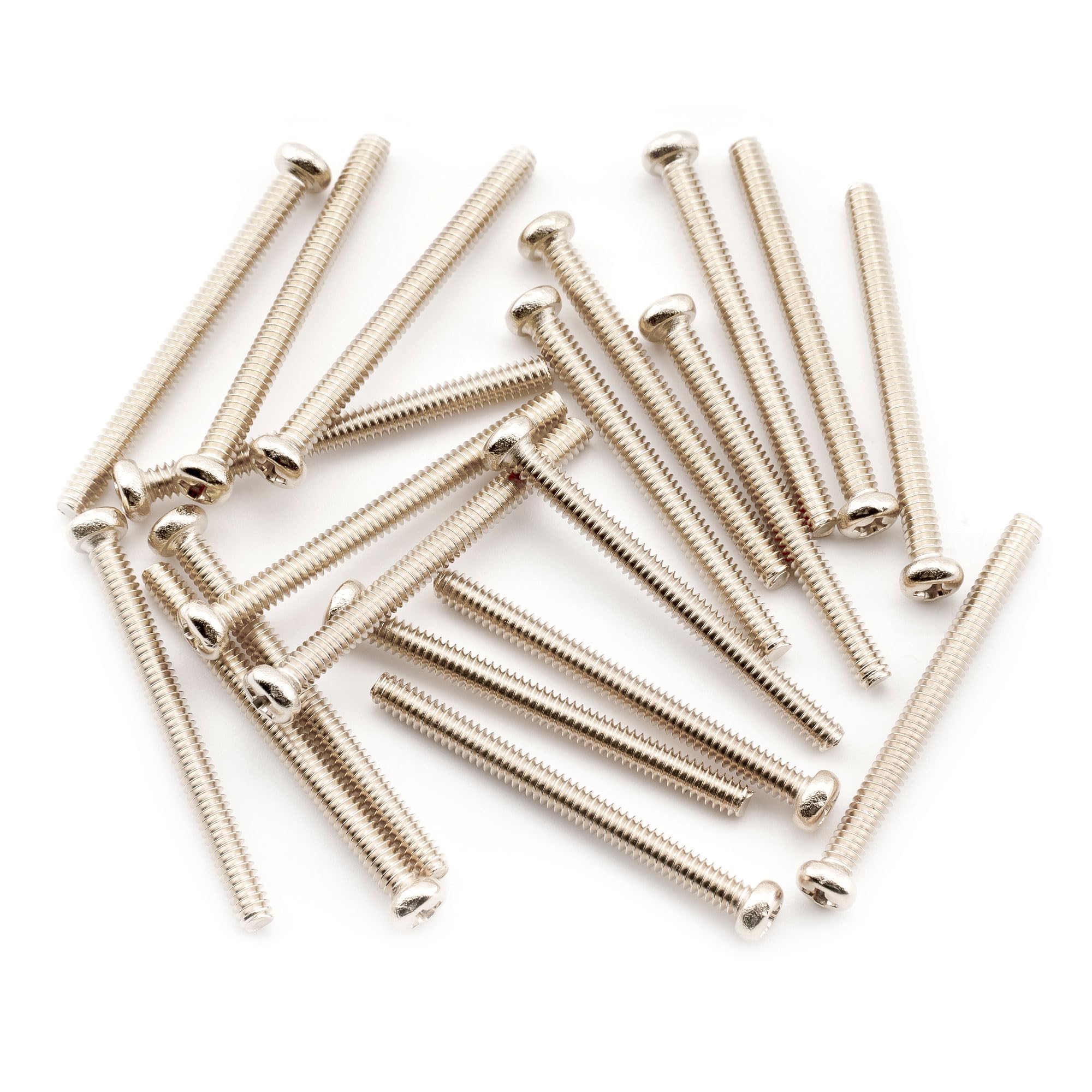 Musiclily Ultra UNC#3-48X1.1" ハムバッカー取付ビス インチ規格ステンレス製 USAエレキギター用 ニッケル20本