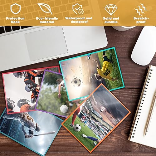 Miniatura 4 de 600 fundas para tarjetas para tarjetas intercambiables, 6 colores suaves para tarjetas estándar, apto para MTG, tarjetas de fútbol, tarjetas