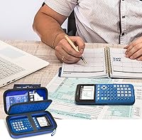 Vista 20 de Funda compatible con Texas Instruments TI-Nspire CX II/TI Nspire CX/TI-NSPIRE CX-II T CAS/para calculadora gráfica a color TI-84 Plus/TI-83 Plus CE
