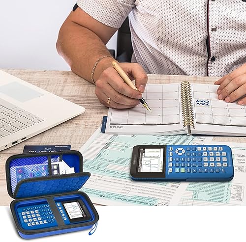 Miniatura 19 de Funda compatible con Texas Instruments TI-Nspire CX II/TI Nspire CX/TI-NSPIRE CX-II T CAS/para calculadora gráfica a color TI-84 Plus/TI-83 Plus CE