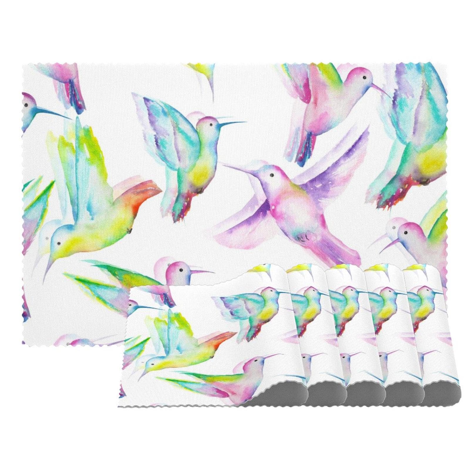 Set de table salle à manger oiseaux multicolores pour sublimer vos dîners