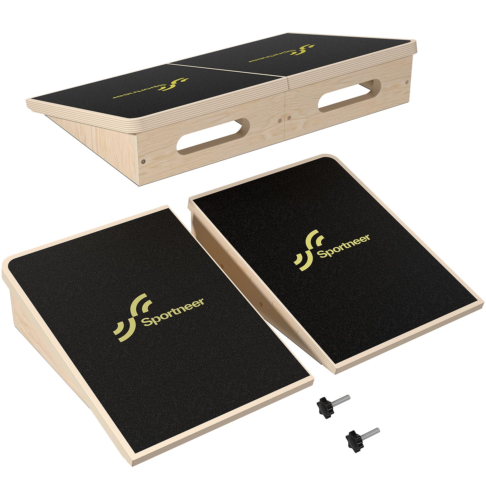 Sportneer Balance Board 15° Heavy Weight antiscivolo Squat Block