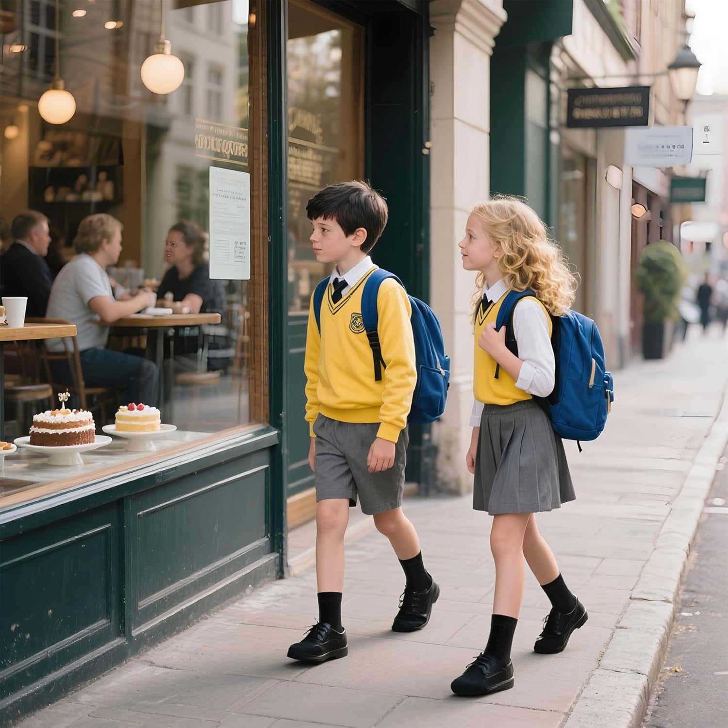 6 Pairs Kids Classic Crew Socks Boys Girls Cotton Basic School Uniform Sports Socks - Image 3