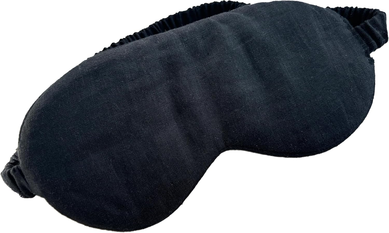 100% Blocking Light Eye Mask 2 Pack Pure Linen Sleep Mask with Elastic Band,Soft Zero Pressure Black Eyes Cover,Side Sleeper Eye Cover Cooling Puffiness Dry Eyes